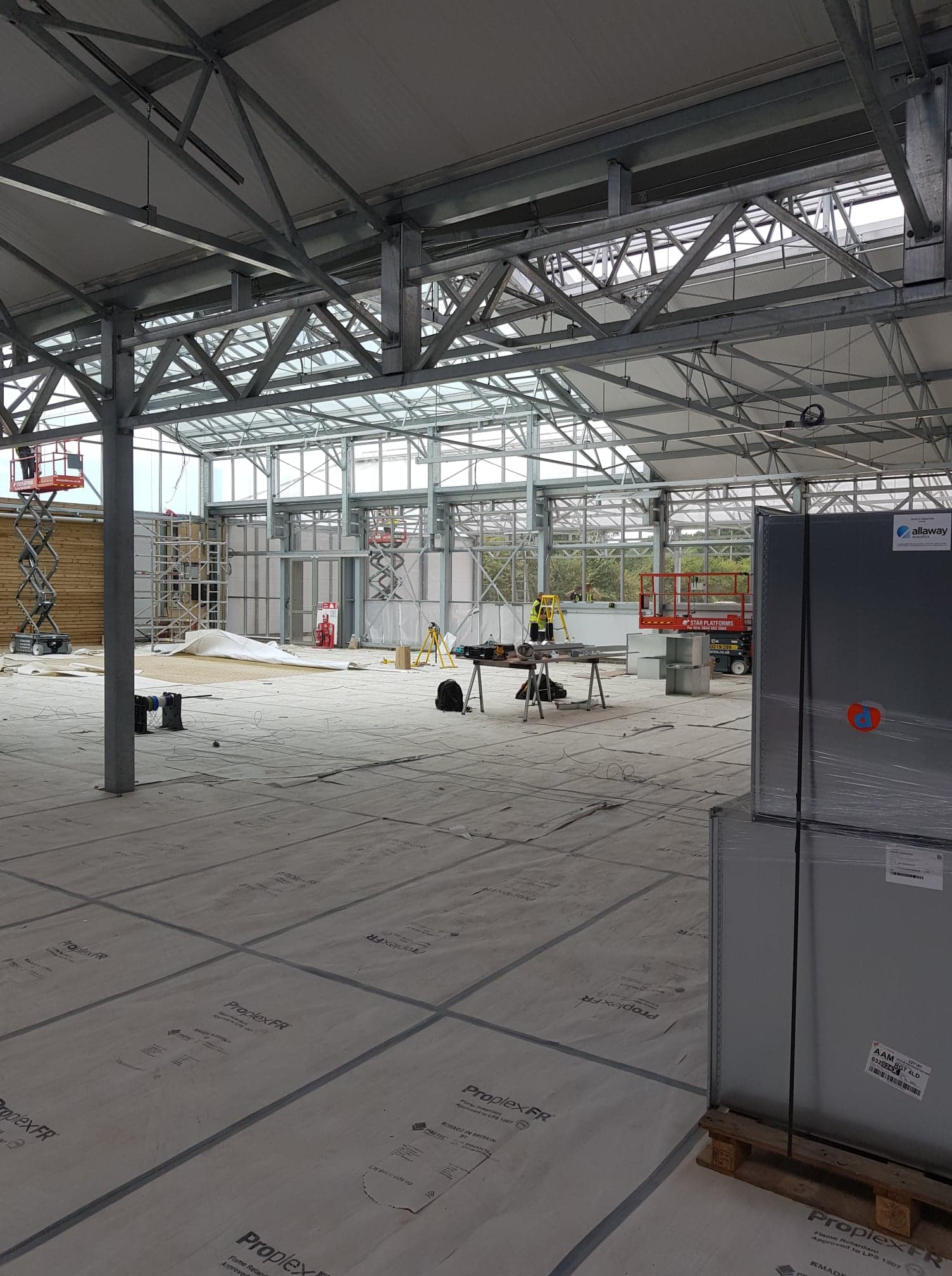 KJ Clean working on a commercial site