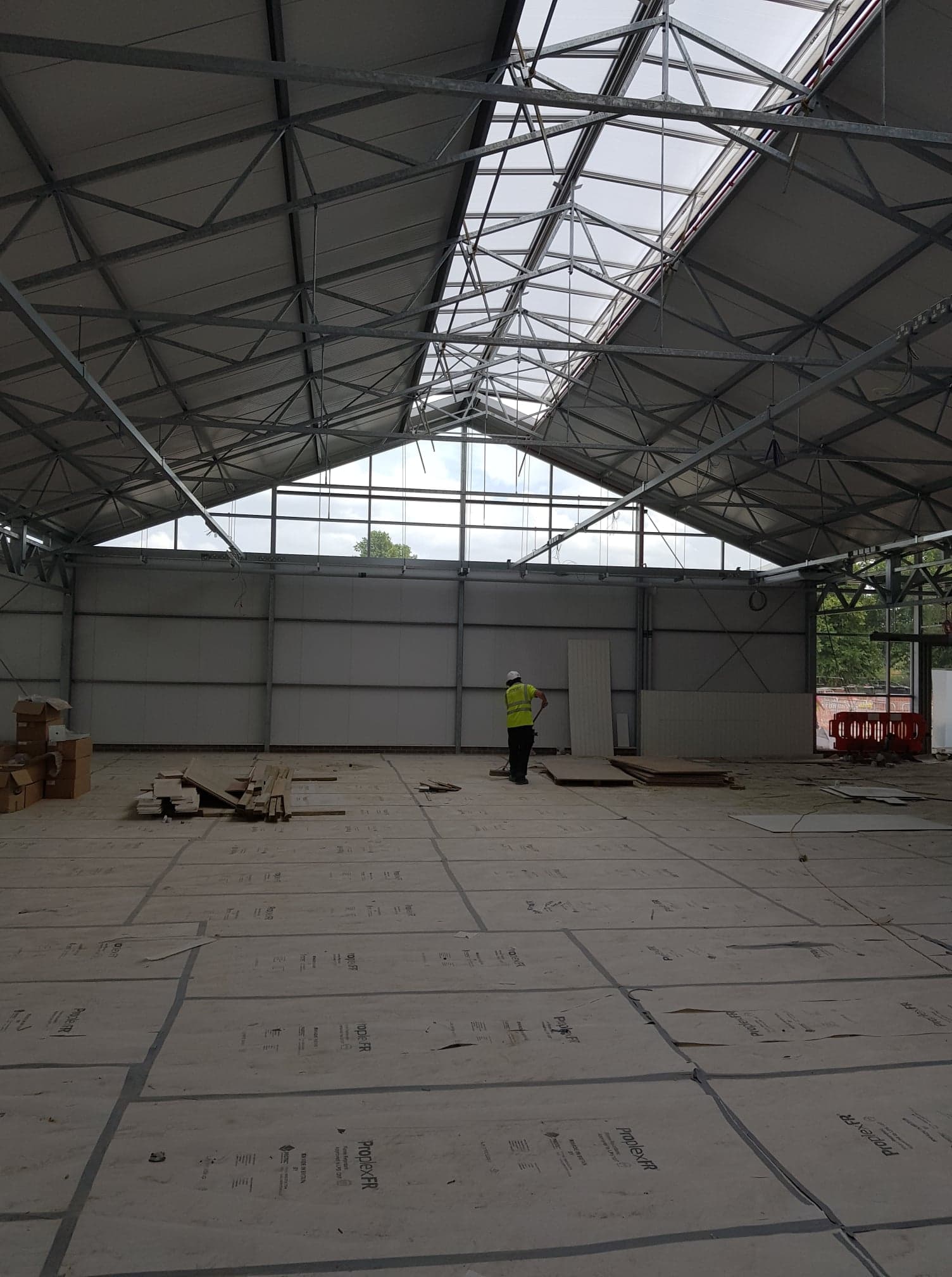 Commercial cleaning example