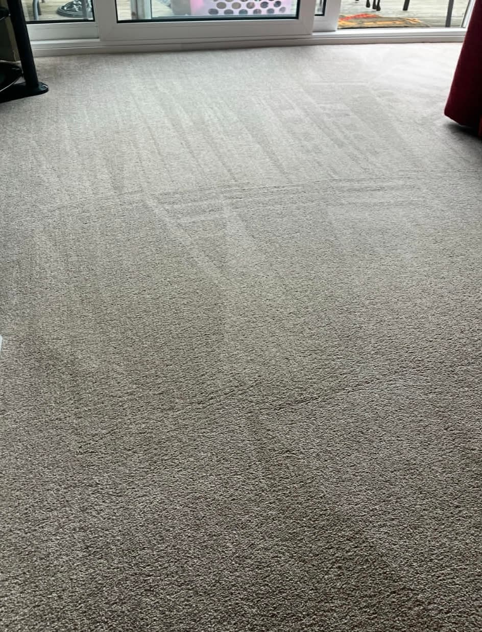 Carpet cleaning before and after - After clean