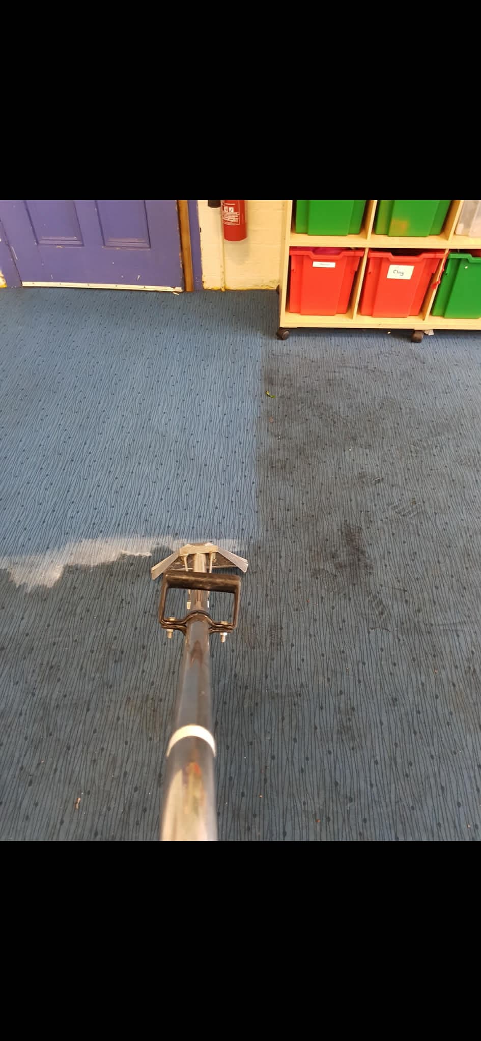 Carpet cleaning results