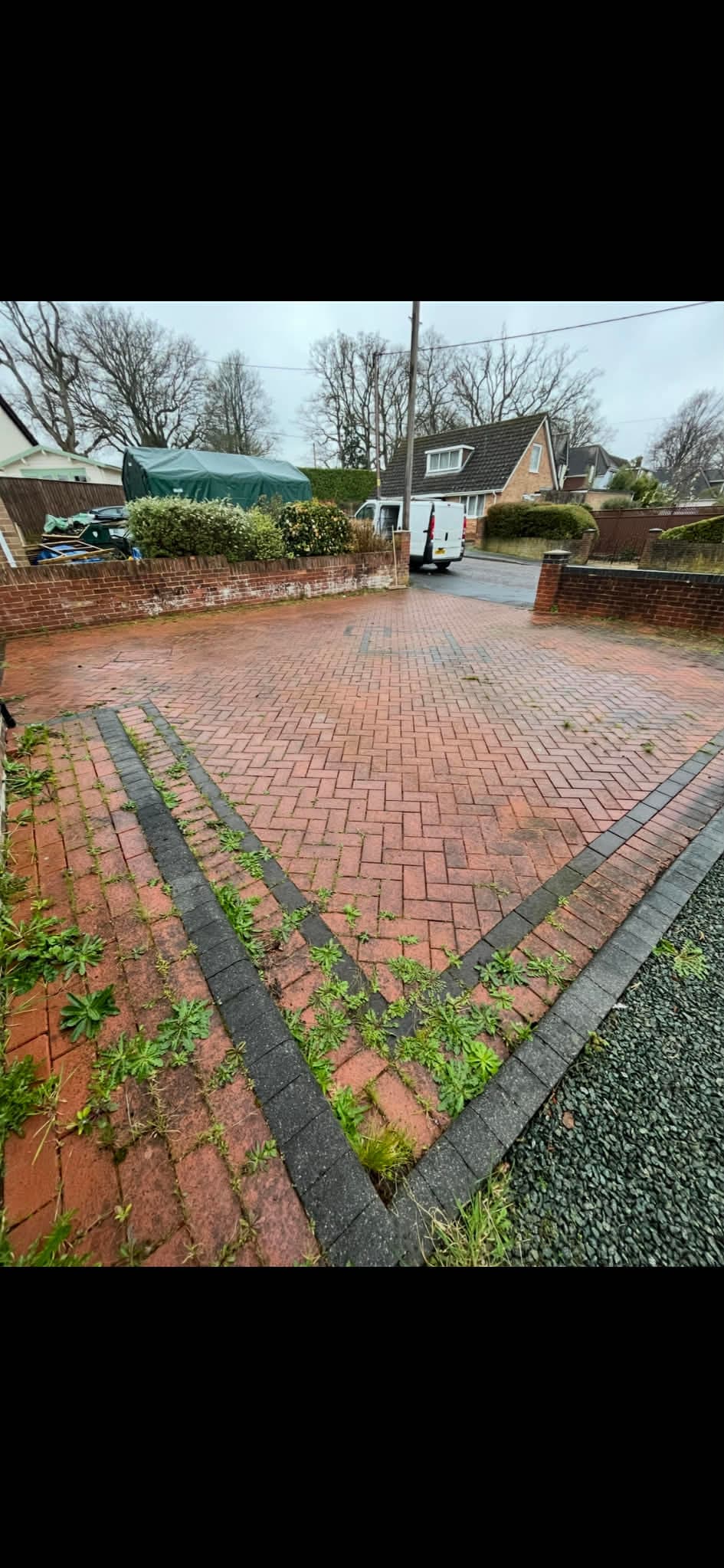 Driveway Restoration - Before clean