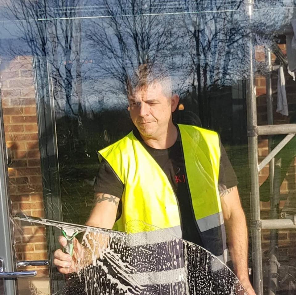 Jason from KJ Clean working on site